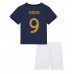 Frankrike Olivier Giroud #9 Replika Babykläder Hemma matchkläder barn VM 2022 Korta ärmar (+ Korta byxor)